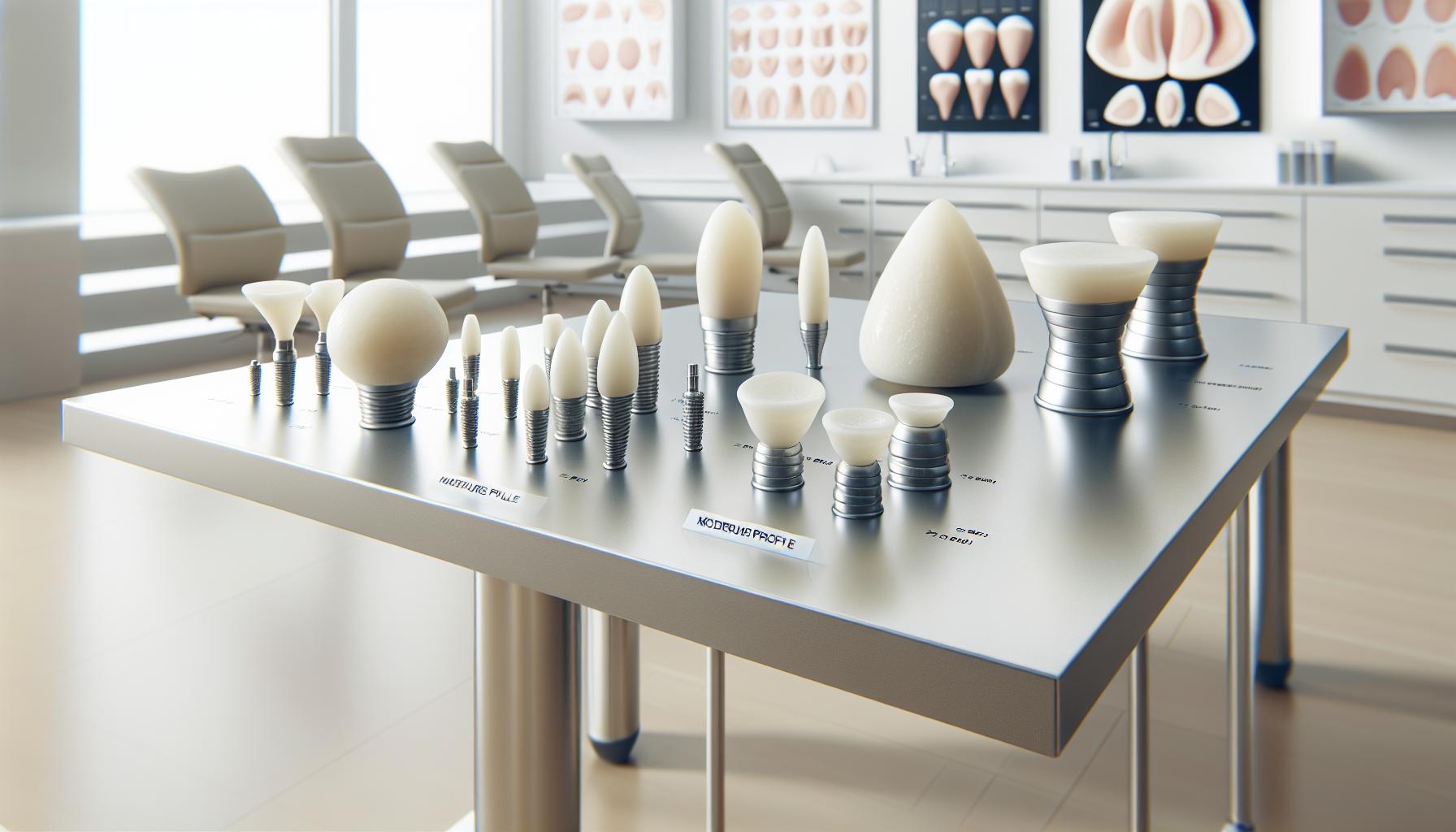 Comparing Moderate Profile to Other Implant Types